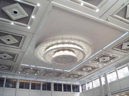 造型大厅铝扣板-大厅天花吊顶造型铝扣板-造型客厅铝扣板
