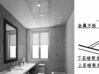 厨房天花铝扣板的-厨房的天花板装多高