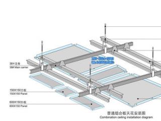 墙体铝扣板图-现代简约风铝扣板吊顶效果图